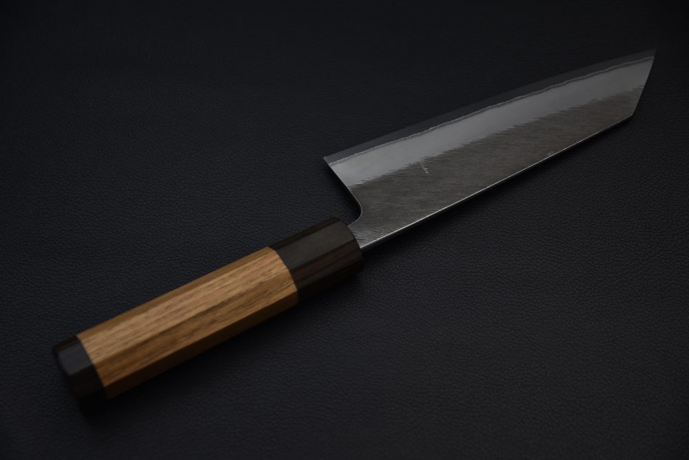 Yoshikane Hamono Shirogami #2 Stainless Clad Tsuchime Bunka 165mm
