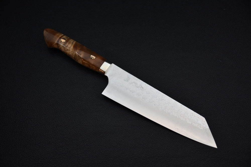 Yoshimi Kato SG2 Tsuchime Bunka 180mm Loupe D'érable