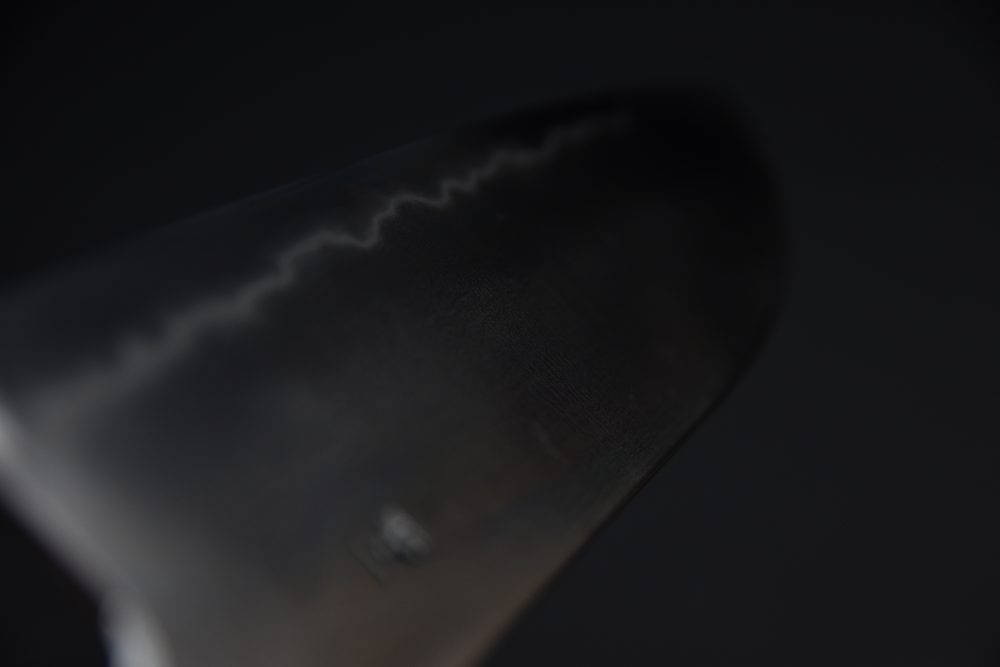 Takada no Hamono Aogami #1 Suiboku Santoku 180mm Rosewood