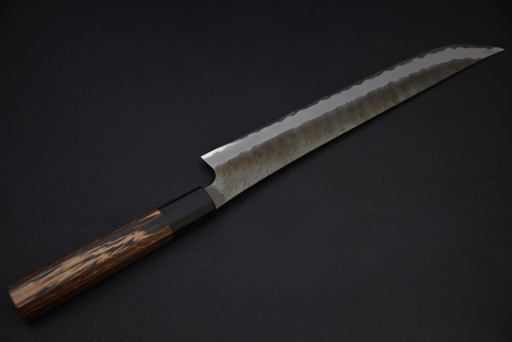 Nigara Hamono Aogami Super Kurouchi Tsuchime Sakimaru 270mm Tagayasan