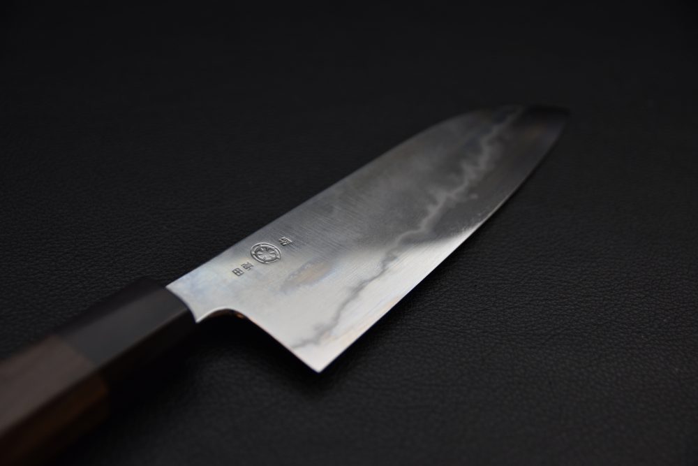 Takada no Hamono Aogami #1 Suiboku Santoku 180mm Rosewood