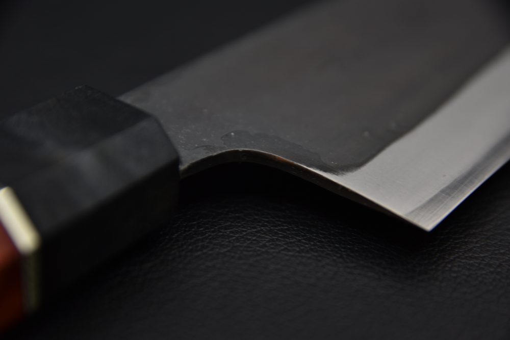 Yoshida Hamono HAP 40 Bunka 190mm Kurouchi Maple Burl (Red)