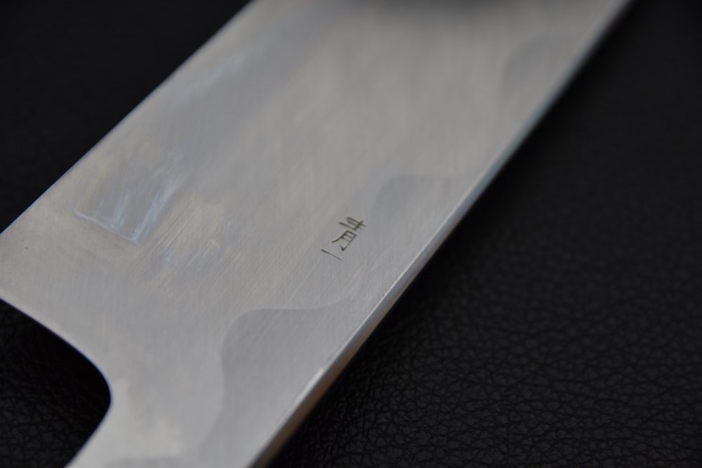 Hitohira Tanaka Mosuke Aogami #1 Kiritsuke 240mm Ebony Mirror Polish