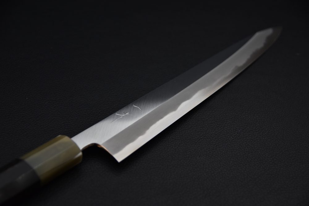 Hitohira Tanaka Kyuzo Aogami #1 Migaki Sujihiki 270mm Taihei Ébène