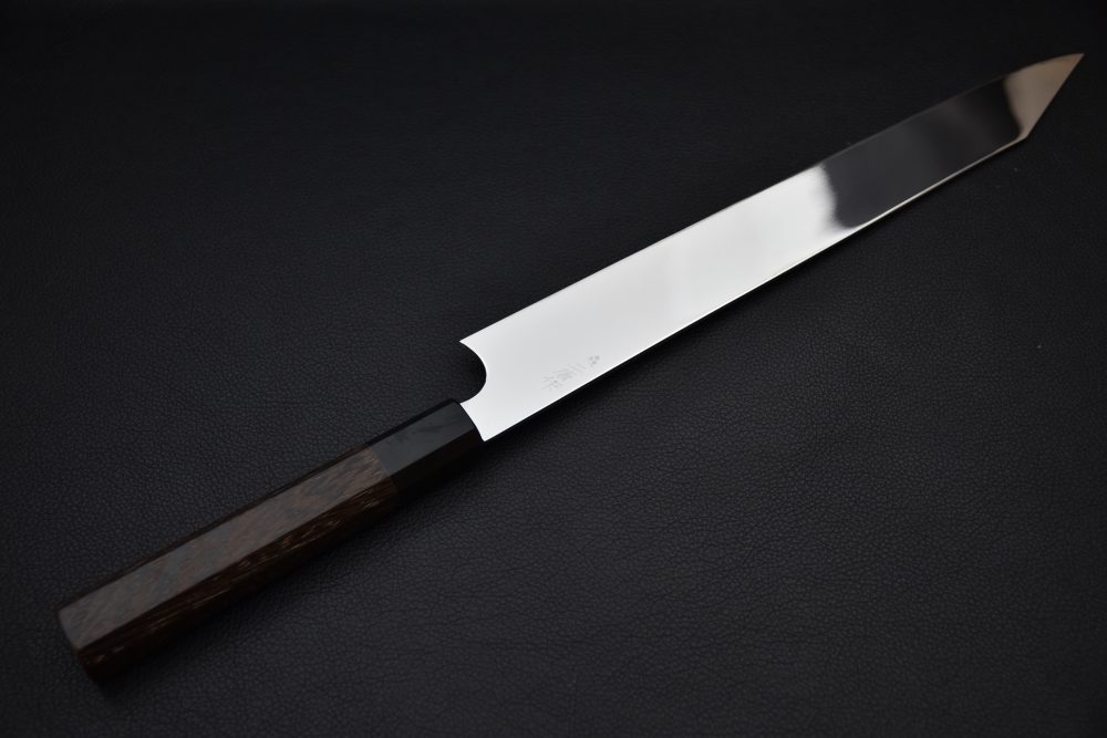 Nigara Hamono Anmon Ginsan Kiritsuke Yanagiba 300mm Miroir Tagayasan