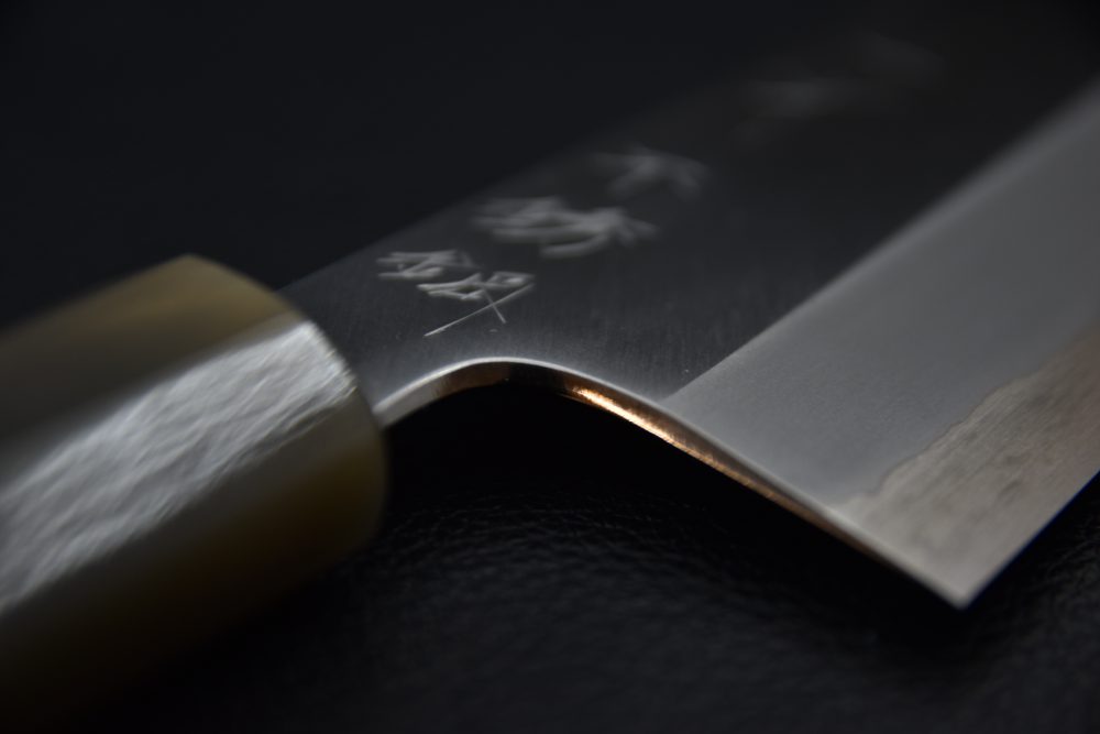 Hitohira Tanaka Kyuzo Aogami #1 Stainless Clad Gyuto 240mm Ziricote