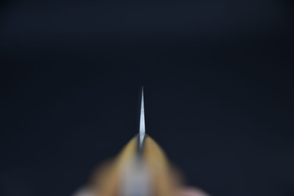 Saji Hamono VG10 Rainbow Damascus Petty 130mm Corne De Vache