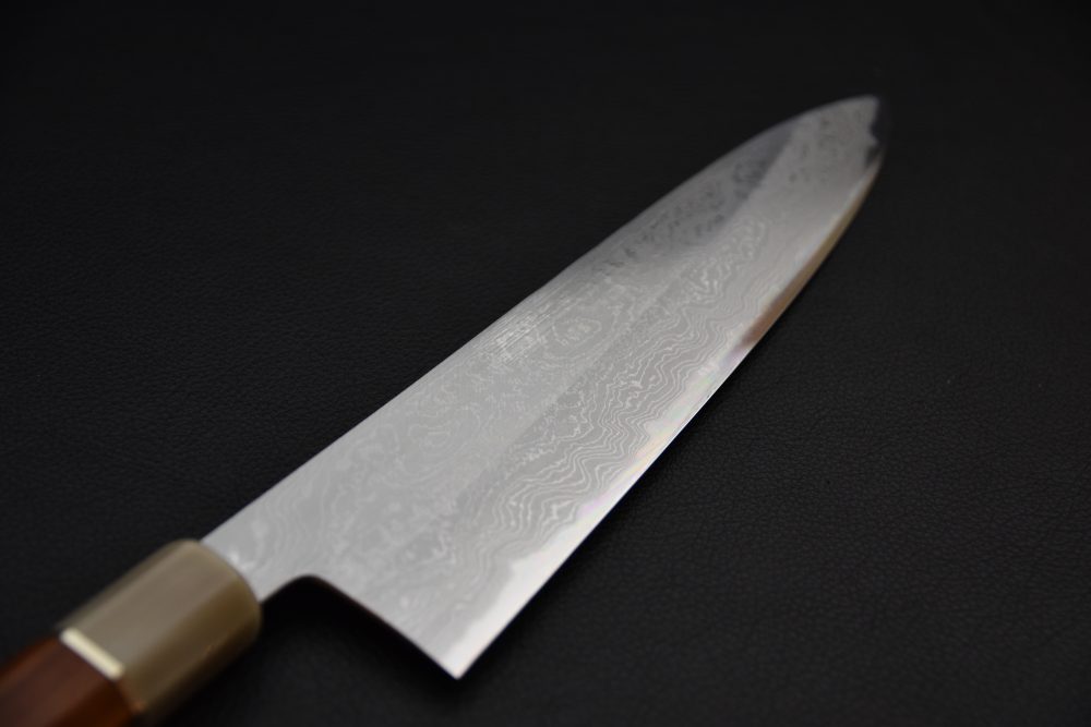Yoshikazu Tanaka Shirogami #1 Damascus Gyuto 240mm Red Sandalwood