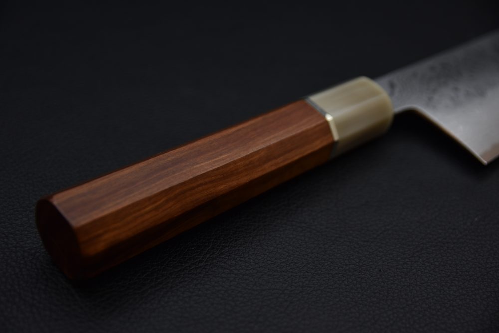 Yoshikazu Tanaka Shirogami #1 Damascus Gyuto 240mm Red Sandalwood