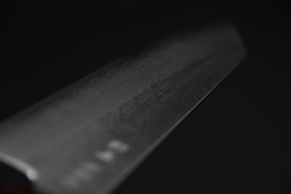 Hado Ginsan Damascus Bunka 180mm Kijiro Laqué