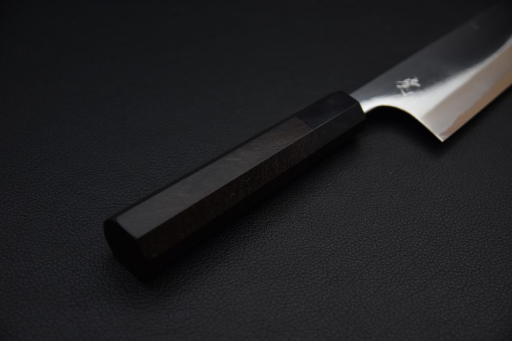 Yoshihiro Yauji Aogami #2 Migaki Kiritsuke 240mm Ébène