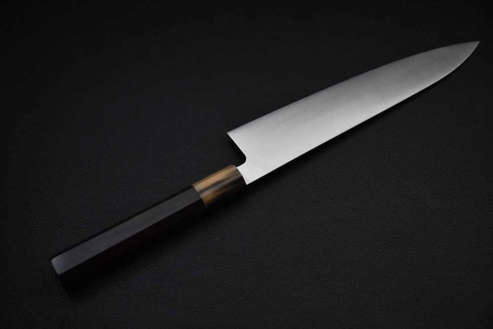 Hitohira AH Shirogami #2 Gyuto 240mm Ébène