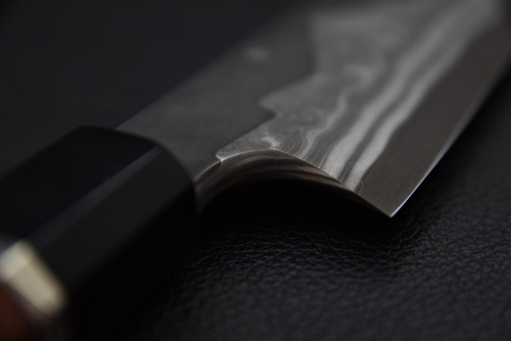 Nigara Hamono Troll killer Aogami #2 Damascus Yanagiba 300 Karin