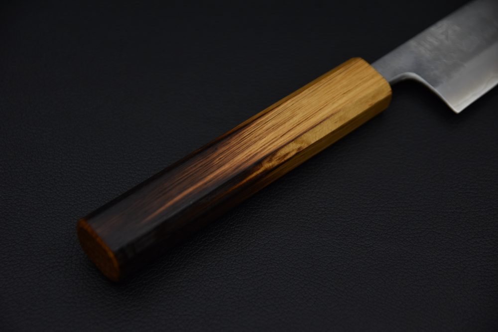 Motokyuuichi Ginsan Nashiji Petty 135mm Chêne Brulé