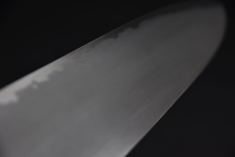 Hitohira Gorobei Rikichi Aogami #2 Kasumi Gyuto 240mm Cerisier