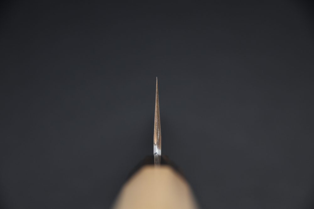 Hitohira Kikuchiyo Kyuzo Shirogami #2 Migaki Gyuto 210mm Cerisier