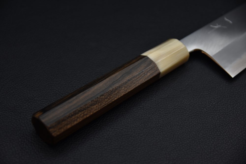 Hitohira Tanaka Kyuzo Aogami #1 Migaki Gyuto 240mm Ziricote (Extra Height)