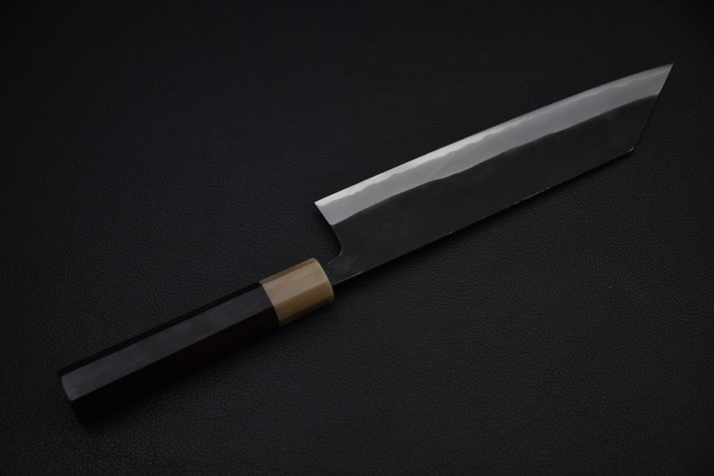 Shiro Kamo Aogami Super Kurouchi Kiritsuke Gyuto 210mm Ébène