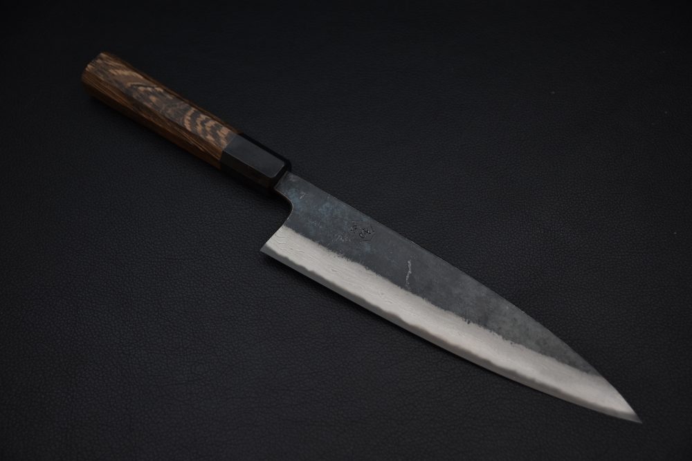 Hatsukokoro Kumokage Aogami #2 Damascus Kurouchi Gyuto 210mm Tagayasan