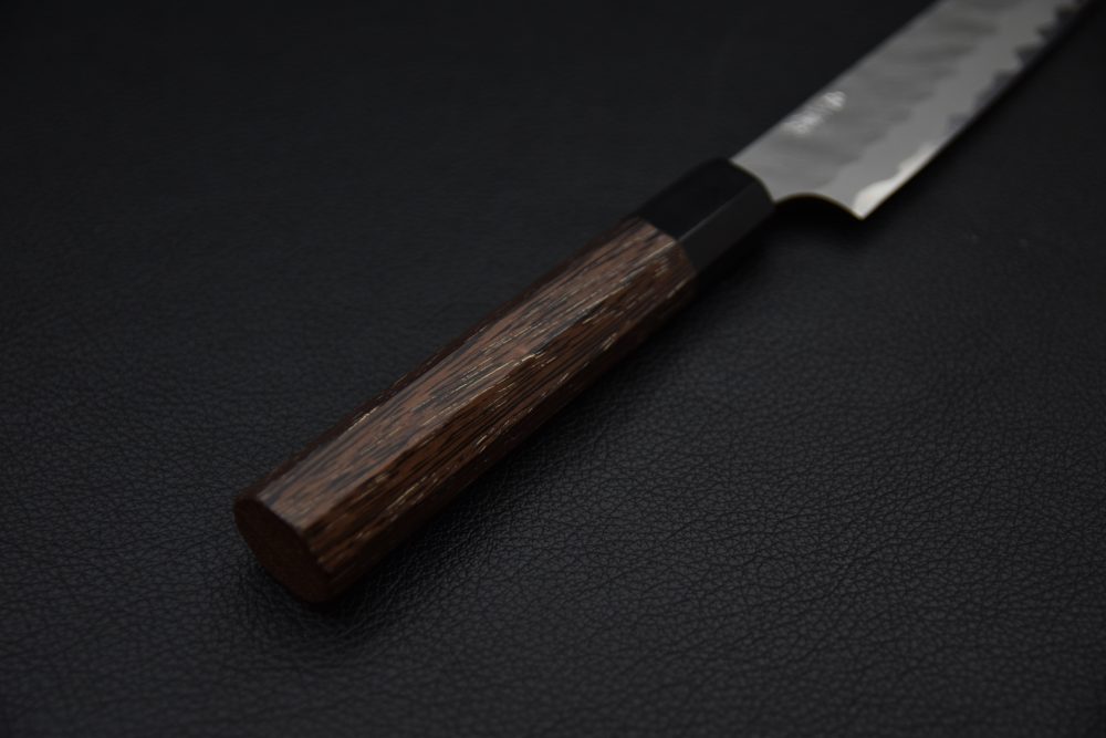 Nigara Hamono Aogami Super Migaki Tsuchime Kiritsuke Petty 120mm Tagayasan