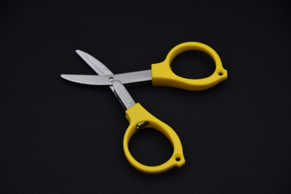 Yoshida Megane Ciseaux De Poche Jaune