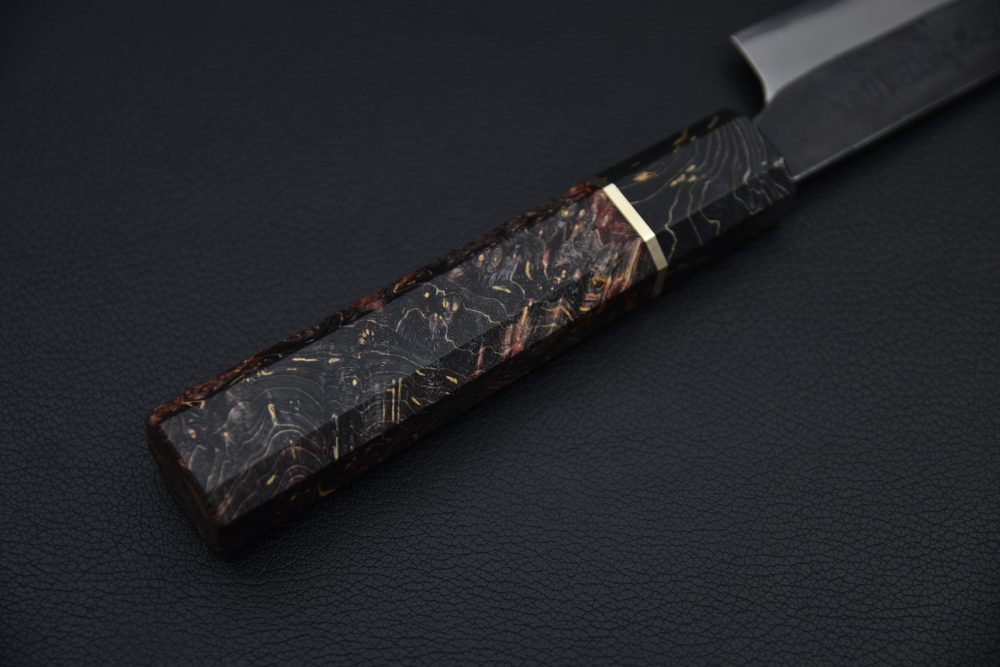 Yoshida Hamono HAP 40 Kiritsuke Petty 135mm Kurouchi Loupe D'érable (Noir)