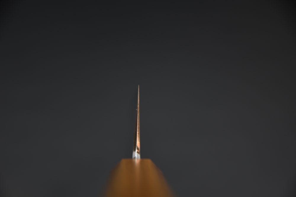 Hado Junpaku Shirogami #1 Stainless Clad Gyuto 210mm Chêne Laqué