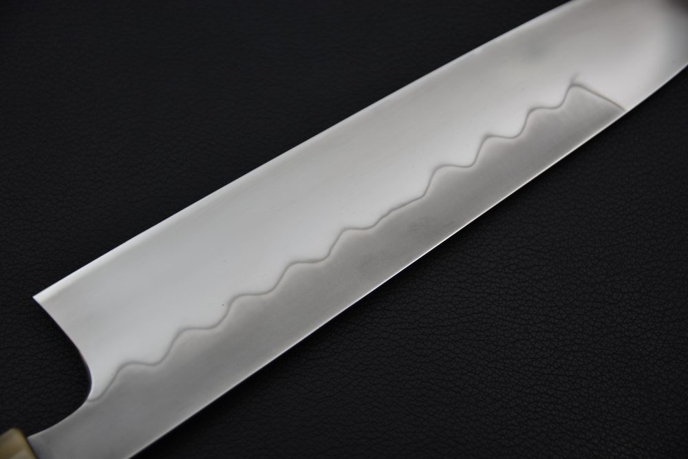 Hitohira Kikuchiyo Yohei White #3 Honyaki Gyuto 240mm Taihei Ebony Extra Thin