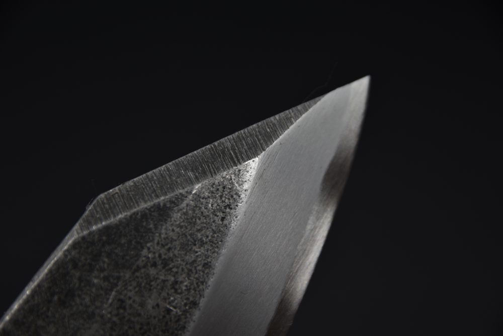 Hatsukokoro Shirasagi Kurouchi Aogami #2 Tsuchime Deba 165mm Wenge