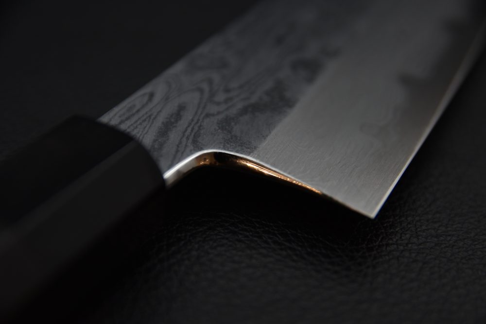 Nakagawa Satoshi Aogami #1 Damascus Gyuto 210mm Ébène