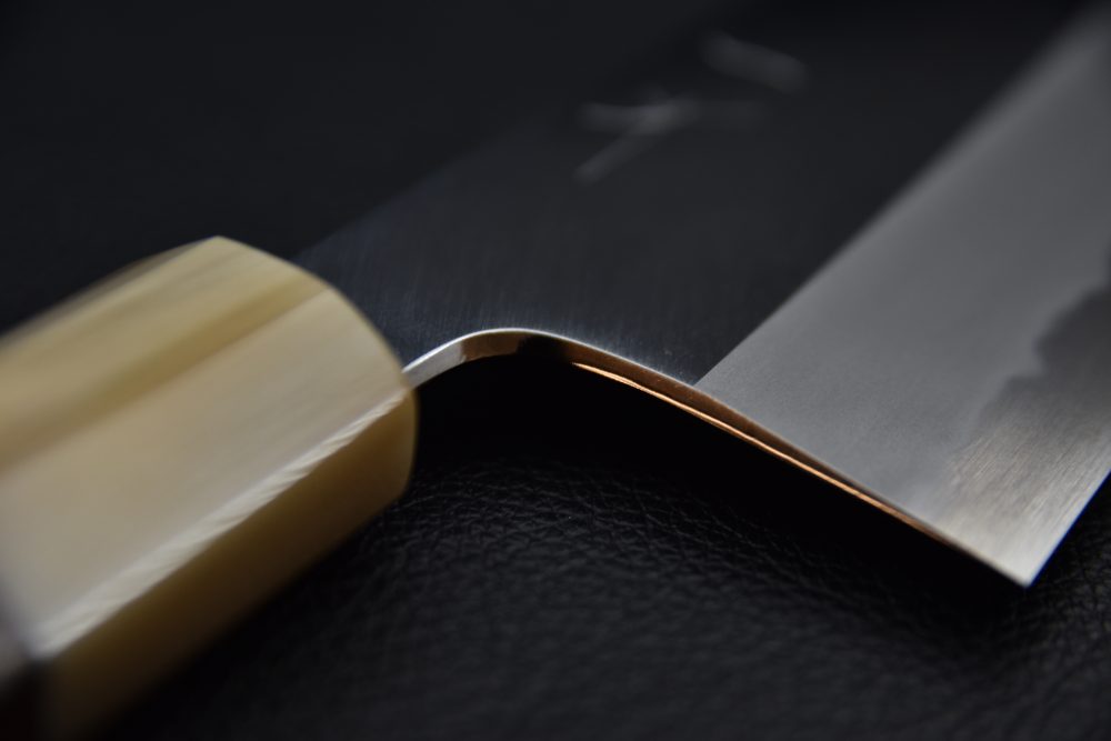 Hitohira Tanaka Kyuzo Aogami #1 Migaki Gyuto 240mm Ziricote (Extra Height)