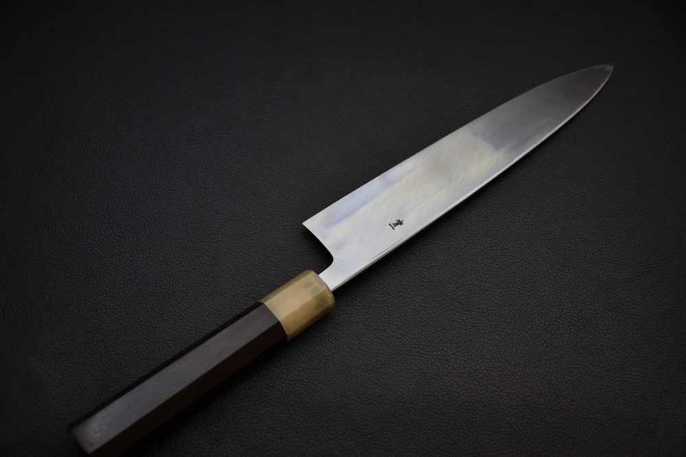 Hitohira Tanaka Mosuke Aogami #1 Mioroshi Deba 240mm Ebony