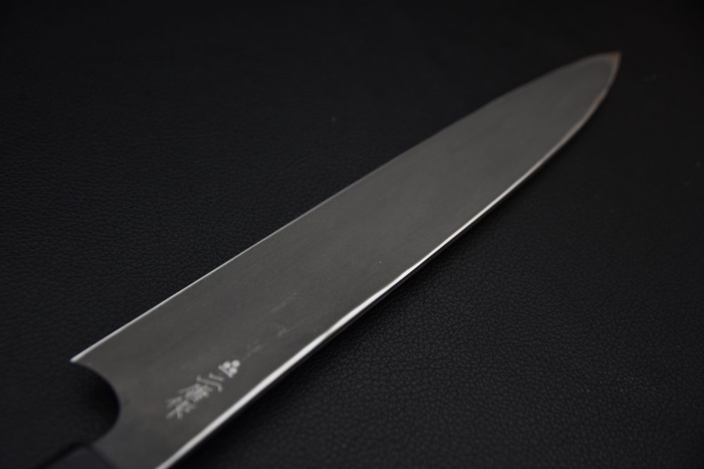 Nigara Hamono Anmon Ginsan Yanagiba 240mm Kurozome Ebony