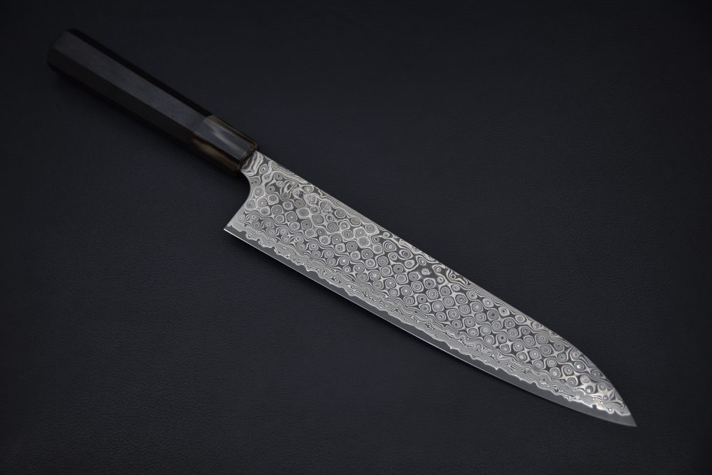Nigara Hamono SG2 Anmon Damascus Gyuto 270mm Ébène