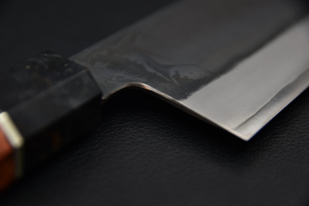 Yoshida Hamono HAP 40 Nakiri 165mm Kurouchi Loupe D'érable (Rouge)