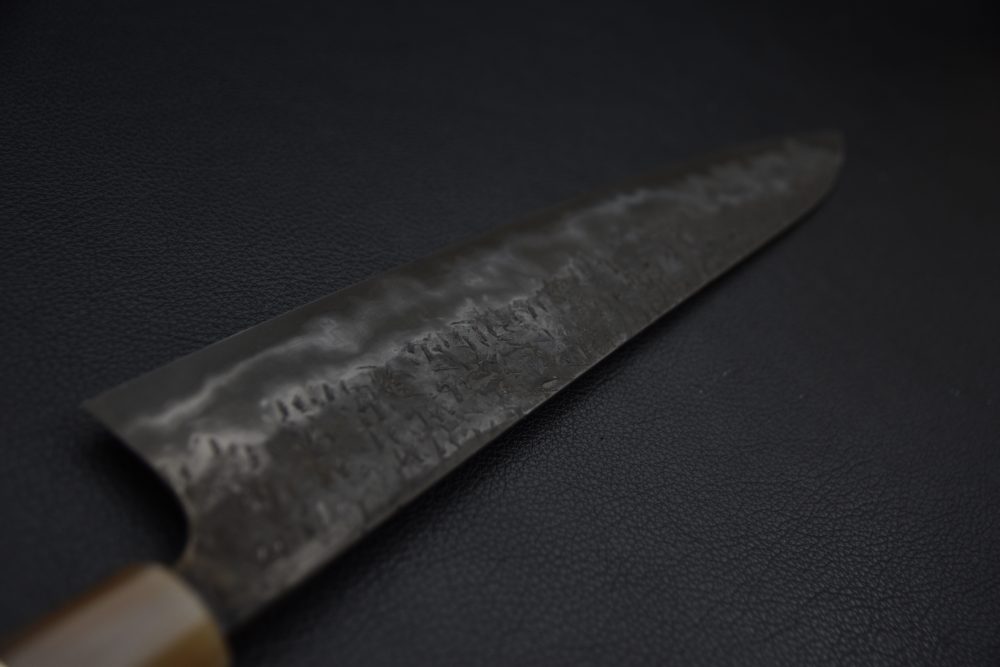 Kisuke Manaka 間中貴輔 Kokuenn Damsacus Aogami #1 Gyuto 275mm Kurouchi Tsuchime Ébène