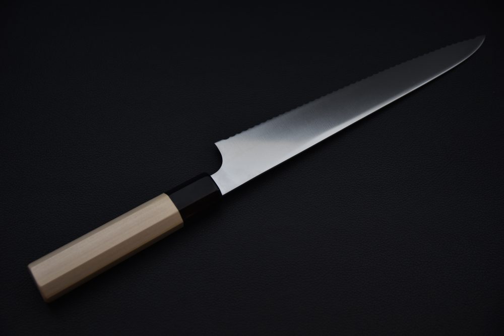 Hitohira Imojiya TH Stainless Couteau à Pain 240mm Bois de Ho