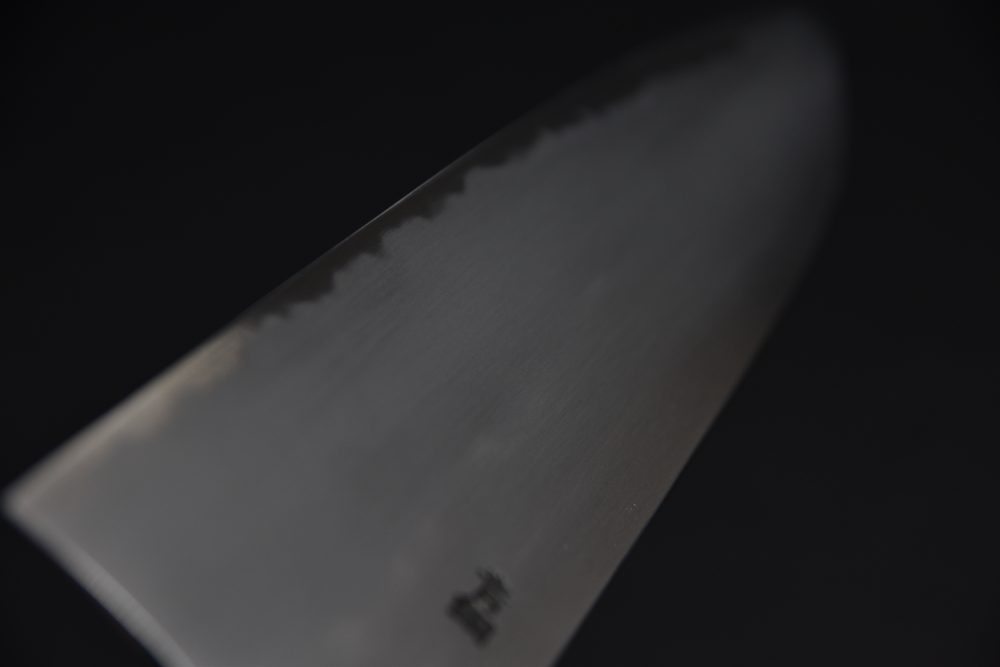 Hitohira Gorobei Rikichi Aogami #2 Kasumi Gyuto 210mm Cerisier