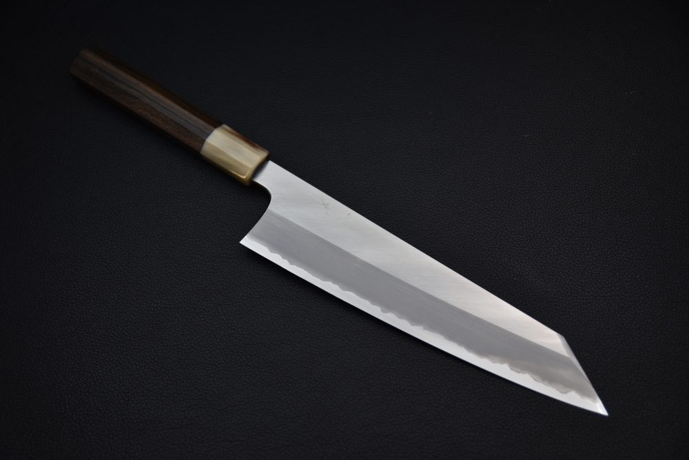 Hitohira Togashi Shirogami #1 Stainless Clad Kiritsuke Gyuto 240mm Ziricote