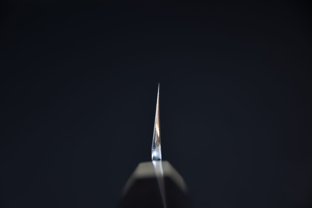 Hitohira Tanaka Mosuke Aogami #1 Kiritsuke 240mm Ebony Mirror Polish