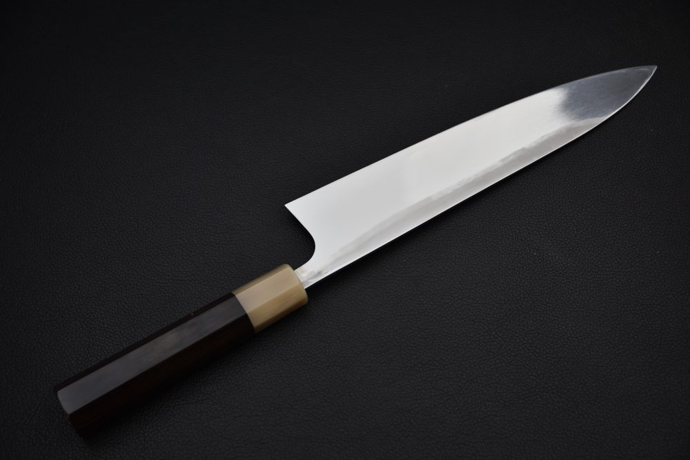 Yoshihiro Yauji Aogami #2 Migaki Gyuto 240mm Ebony