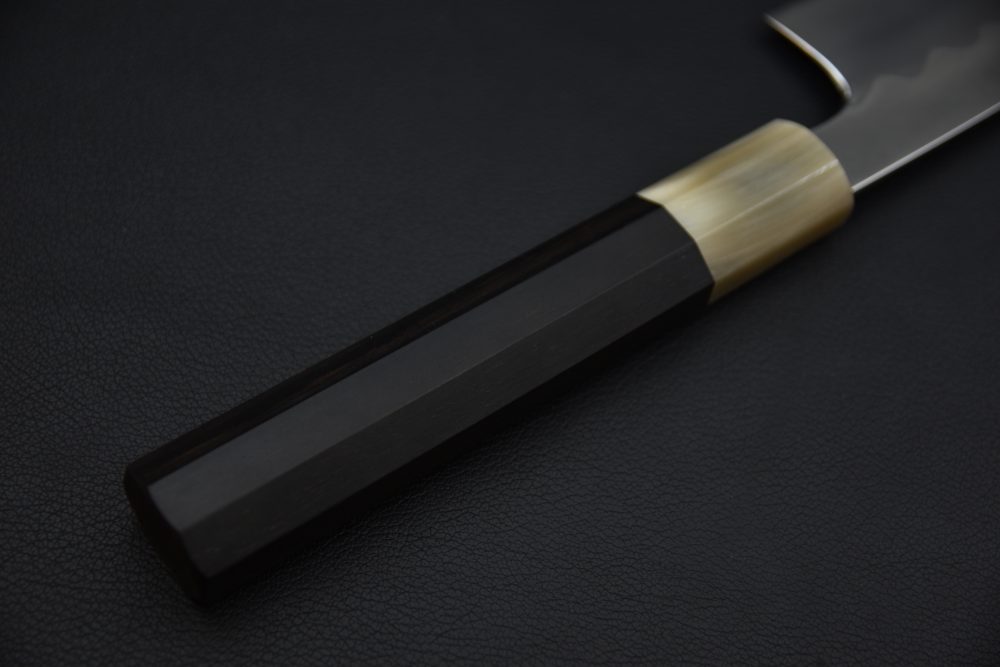 Hitohira Kikuchiyo Yohei White #3 Honyaki Gyuto 240mm Taihei Ebony Extra Thin