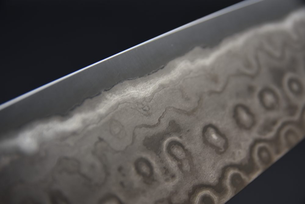 Nigara Hamono Aogami #2 Damascus 240mm Gyuto Ébène #5