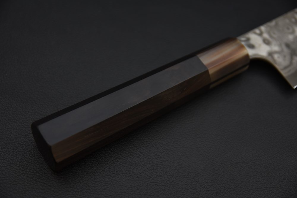 Nigara Hamono Aogami #2 Damascus 240mm Gyuto Ébène #5