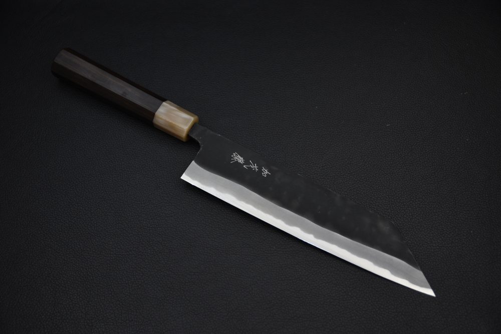 Shiro Kamo Aogami Super Kurouchi Kiritsuke Gyuto 210mm Ébène