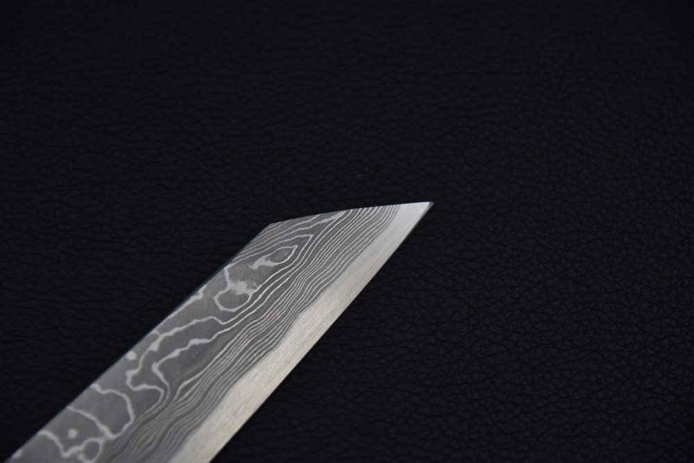 Hitohira Tanaka Manzo Aogami #1 Damascus Kiritsuke Yanagiba 300mm Ébène