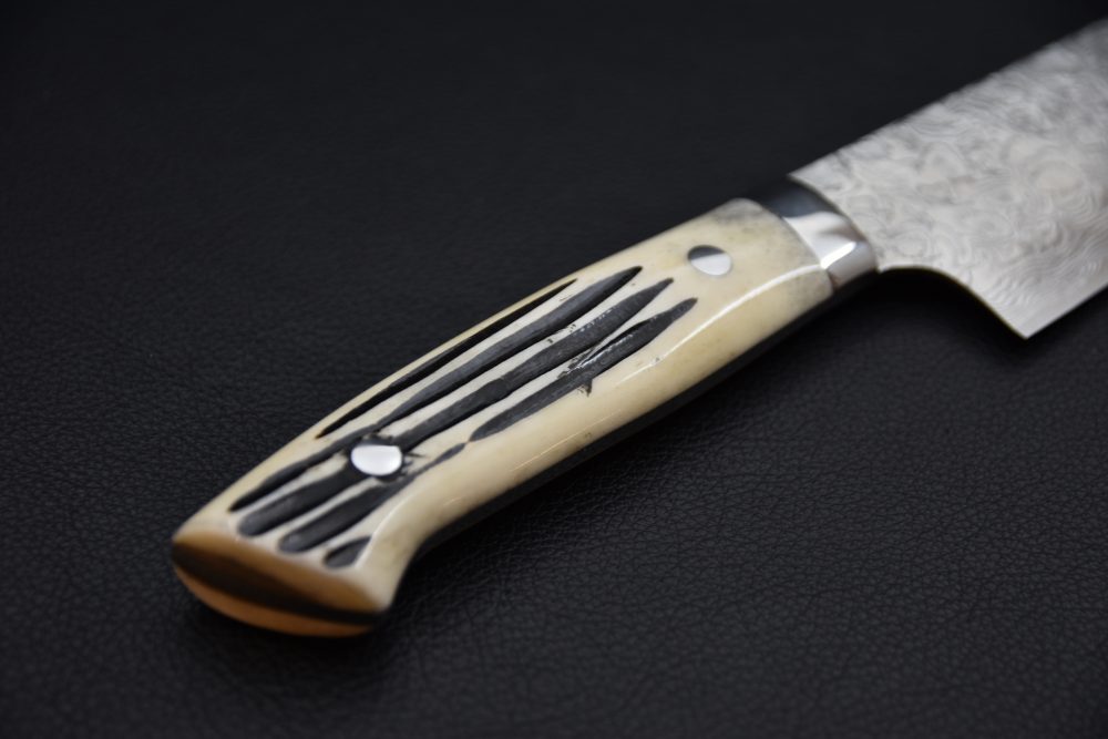 Takeshi Saji R2 Damascus Gyuto 240mm Corne De Cerf