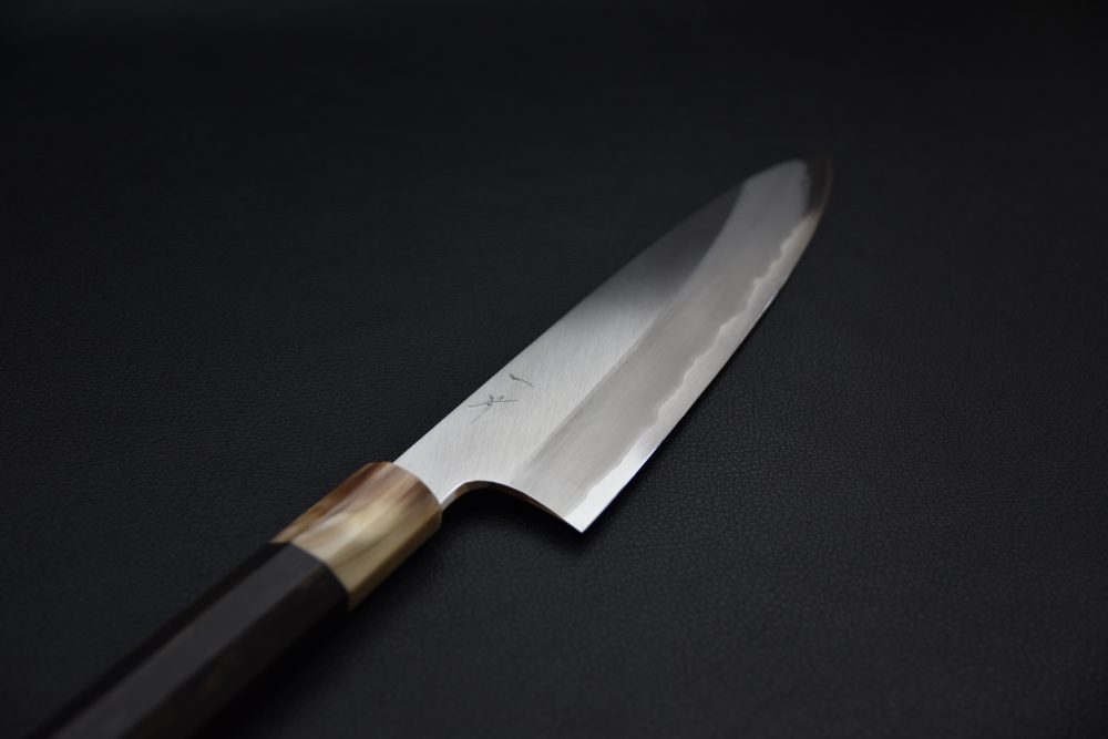 Hitohira Togashi Aogami #1 Stainless Clad Gyuto 210mm Ébène de Makassar