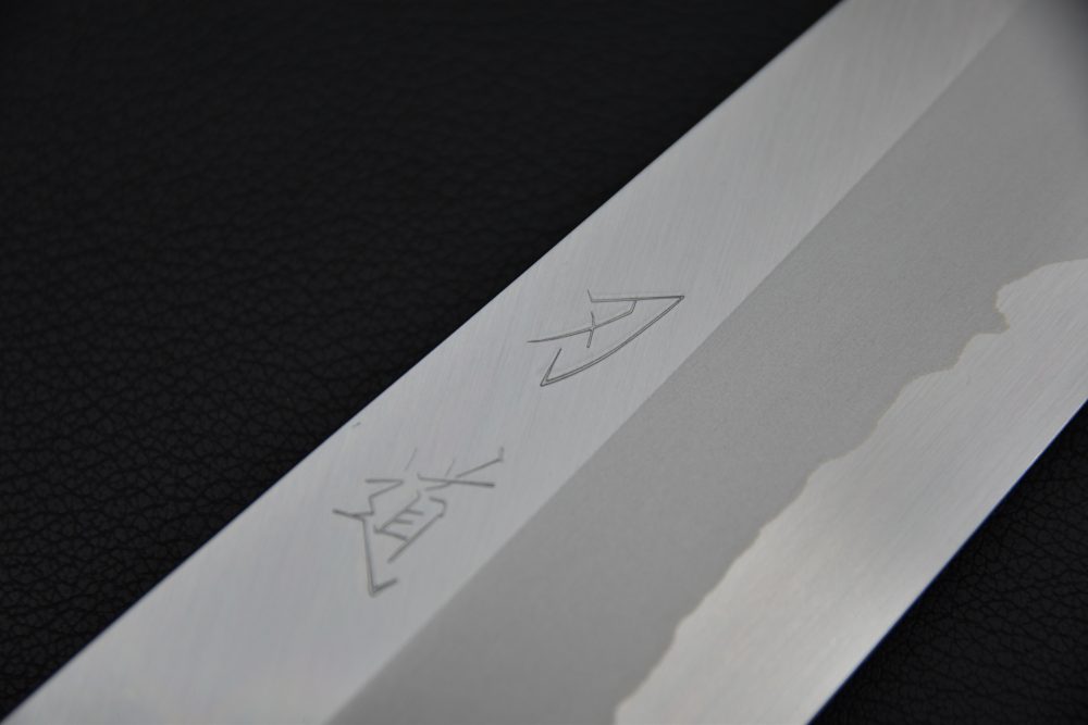 Hado Junpaku Shirogami #1 Stainless Clad Gyuto 210mm Chêne Laqué