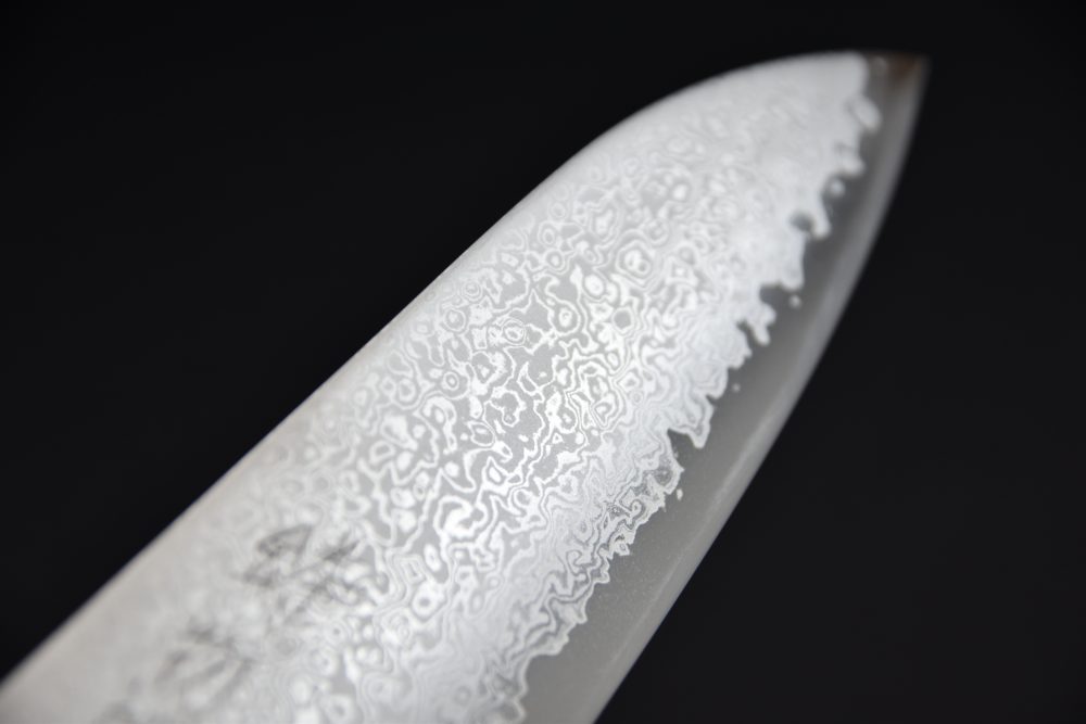 Hitohira Imojiya TH Damascus Santoku 180mm Fusion Tagayasan
